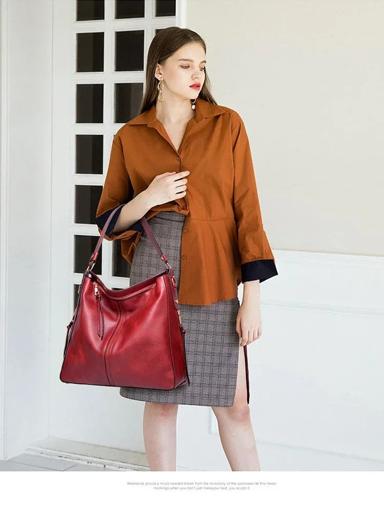 Bolsa transversal de couro